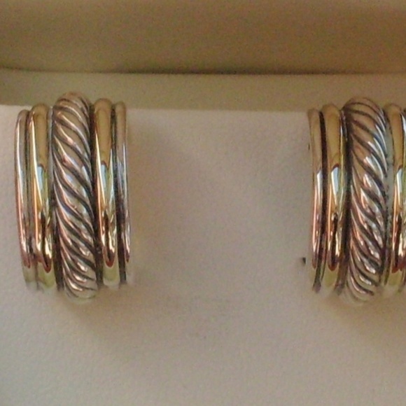 David Yurman Cable Collectibles Hoop Earrings - Picture 1 of 8
